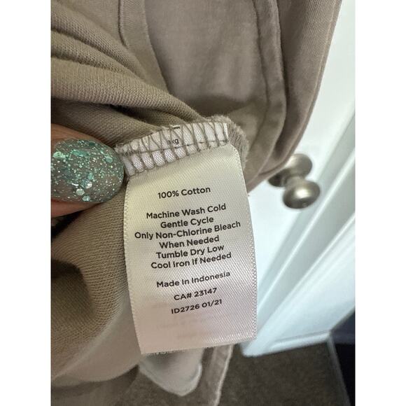 Talbots Haven Well Within Cotton Tie Waist Midi Dress in Gray, M - Picture 6 of 6